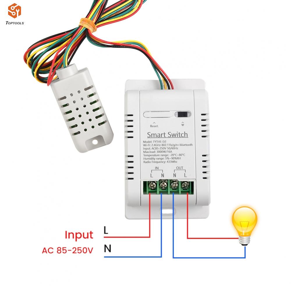 โมดูลสวิตช์เซนเซอร์อุณหภูมิ-wpa2-psk-ไร้สาย-และควบคุมความชื้น