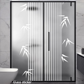 สติกเกอร์ฟิล์ม ป้องกันไฟฟ้าสถิตย์ มีกาวในตัว สีขาว สําหรับติดตกแต่งกระจก ประตูบานเลื่อน ห้องน้ํา หน้าต่าง ประตูบานเลื่อน