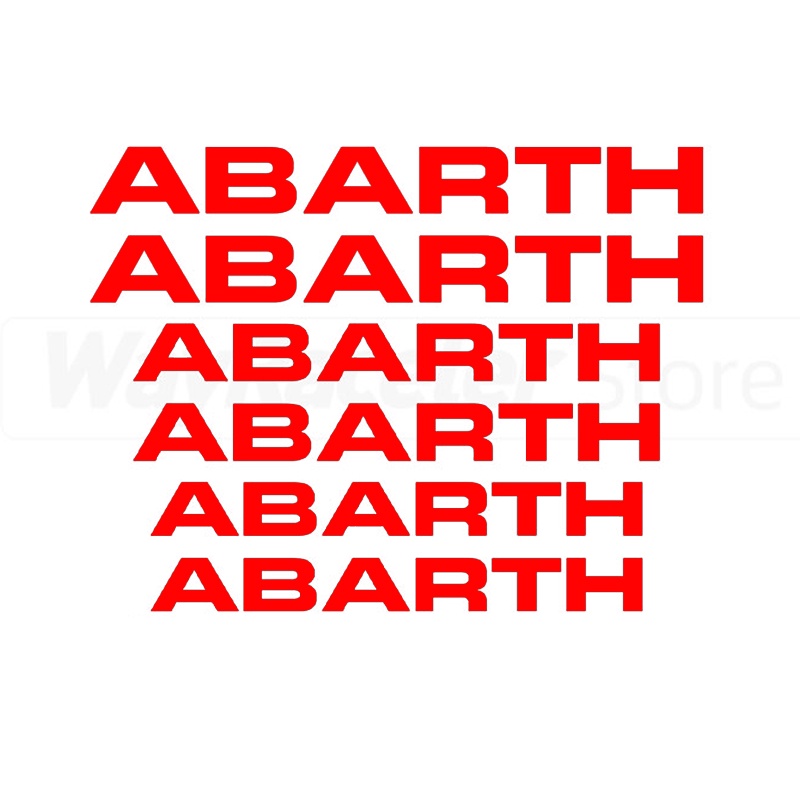 สติกเกอร์ฟิล์ม-ลายตราสัญลักษณ์-สําหรับตกแต่งรถยนต์-abarth-695-124spider-fiat500-fiat131-6-ชิ้น