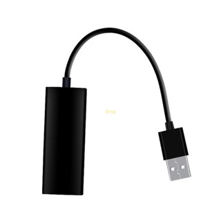 Btsg อะแดปเตอร์การ์ดเชื่อมต่อแลน USB 2 0 เป็นอีเธอร์เน็ต RJ45 LAN มีสาย