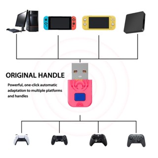 Btsg อะแดปเตอร์รับสัญญาณจอยสติ๊กไร้สาย USB รองรับบลูทูธ สําหรับ Switch xBox