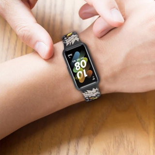 Btsg สายนาฬิกาข้อมือซิลิโคน กันรอยขีดข่วน ปรับได้ สําหรับ Huaweiband 7