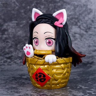 Augustina ฟิกเกอร์ PVC อนิเมะดาบพิฆาตอสูร Kimetsu no Yaiba Kamado Nezuko ของเล่นสําหรับเด็ก