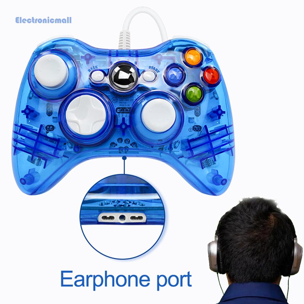electronicmall01-th-จอยสติ๊กควบคุมเกม-แบบใช้สาย-usb-ความไวสูง-สําหรับ-microsoft-xbox-360