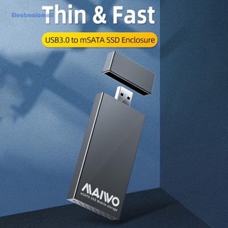 [ElectronicMall01.th] กล่องโซลิดสเตทไดรฟ์ MAIWO K1642S USB 3.0 เป็น mSATA SSD 5Gbps ✨