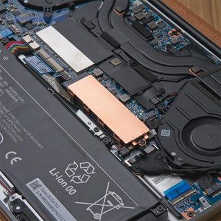 [ElectronicMall01.th] ฮีทซิงค์โซลิดสเตท 2280 SSD บางพิเศษ 0.8 มม. พร้อมแผ่นซิลิโคนความร้อน สําหรับ M.2 NVMe 2280 SSD