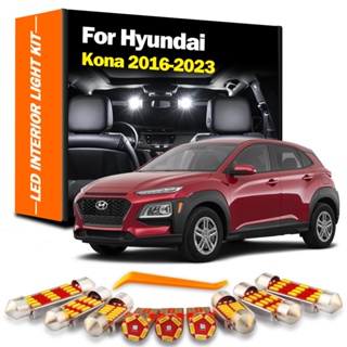 ชุดหลอดไฟอ่านหนังสือ LED ติดภายในรถยนต์ สําหรับ Hyundai Kona N EV 2016 2017 2018 2019 2020 2021 2022 13 ชิ้น