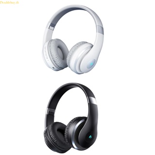 Doublebuy ชุดหูฟังไร้สาย แบบพับได้ สําหรับ PC USB BT5 1 HIFI Sound Gaming Headphones TF Player