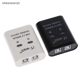 Chee ฮับแปลงแยก USB 2 พอร์ต แบบแมนนวล Kvm สําหรับเครื่องพิมพ์ EN