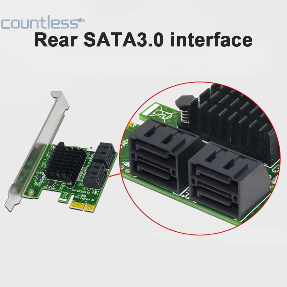 การ์ดขยาย-pci-express-4-พอร์ต-พร้อมแผ่นกั้น-6gbps-สําหรับ-windows-extenders-countless-th