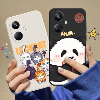 เคสโทรศัพท์มือถือแบบนิ่ม TPU ลายการ์ตูนแมว สําหรับ Realme 10 Pro+ 5G Realme C55 Realme 10 Pro PLUS 5G C_A8