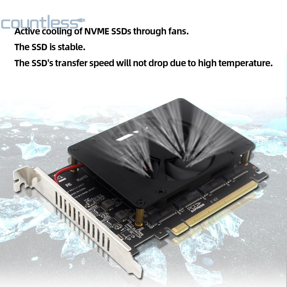 quad-อะแดปเตอร์-nvme-pcie-พร้อมฮีทซิงค์การ์ดขยาย-raid-4-x-32gbps-countless-th