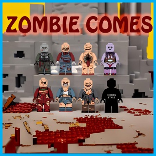 "Spooky Surprise: Unleash Your Childs Imagination with our 8-Piece Zombie LEGO Set