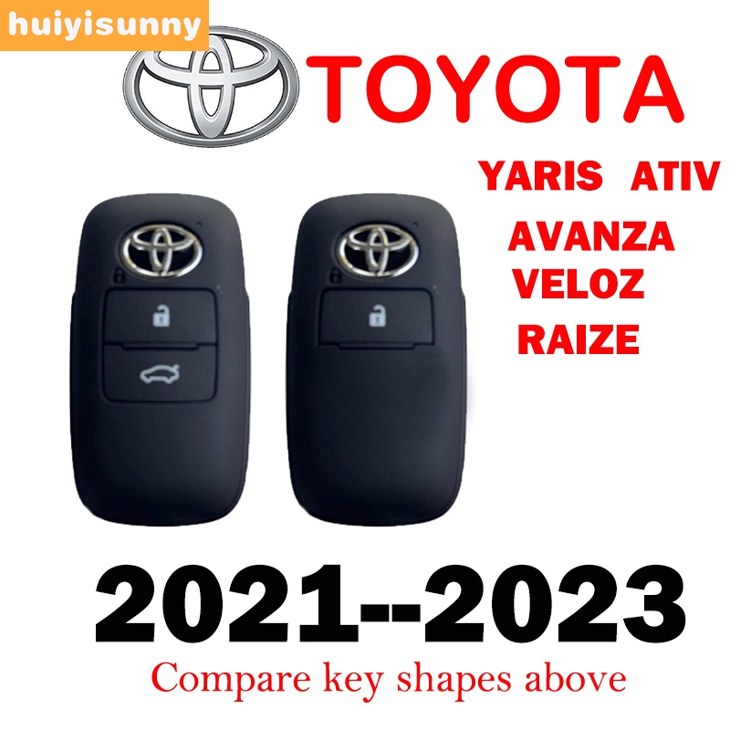 เคสกุญแจรีโมทรถยนต์-แบบโลหะ-สําหรับ-toyota-raize-2022-veloz-2022-avanza-2022-vios-2023
