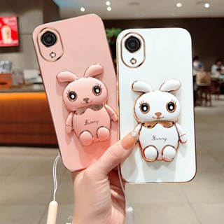 [พร้อมส่ง] เคสโทรศัพท์มือถือ ซิลิโคน กันกระแทก ลายน่ารัก 3D พร้อมขาตั้ง สําหรับ Samsung Galaxy A03 Core