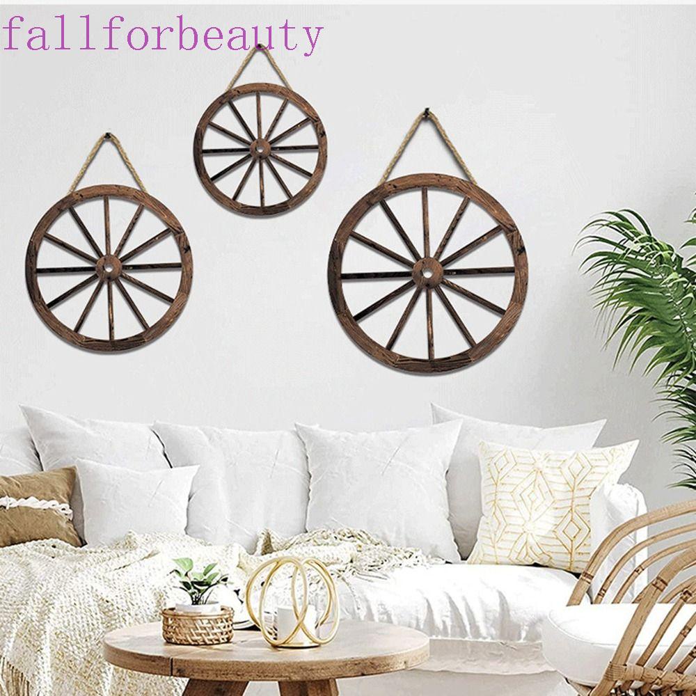 fallforbeauty-จี้ล้อไม้-รูปเกวียน-ไร้กลิ่น-แฮนด์เมด-diy-สําหรับแขวนตกแต่งผนัง-3-ชิ้น-ต่อชุด