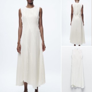 Zara Dresses 23 ชุดเดรสคอกลม แขนกุด ทรงหลวม สไตล์ใหม่ ฤดูร้อน สําหรับผู้หญิง6840243