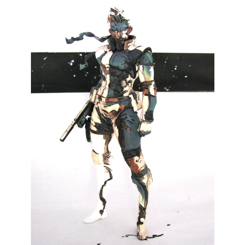 พร้อมส่ง-โมเดลเรซิ่น-รูปงู-mercenaries-snake-humanoid-gk-1-8-สีขาว-suo5