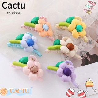 Cactu กิ๊บติดผม ดอกไม้ ผ้าซาลอน เครื่องมือจัดแต่งทรงผม สร้างสรรค์ ที่หนีบผมผู้หญิง