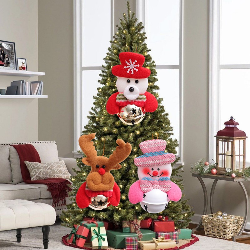 ตุ๊กตากระดิ่ง-หมี-กวาง-สโนว์แมน-คริสต์มาส-น่ารัก-สําหรับแขวนตกแต่งบ้าน