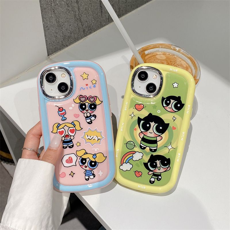 สาว-powerpuff-น่ารัก-เคสโทรศัพท์การ์ตูน-compatible-for-เคสไอโฟน11-เคสไอโฟน-13-เคสไอโฟน-12-เคสไอโฟน-14-promax-เคสไอโฟน-xr-เคสไอโฟน13promax-เคสไอโฟน-14