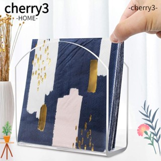 Cherry3 กล่องทิชชู่ อะคริลิค คริสตัล กันลื่น ถอดง่าย สําหรับร้านอาหาร คาเฟ่