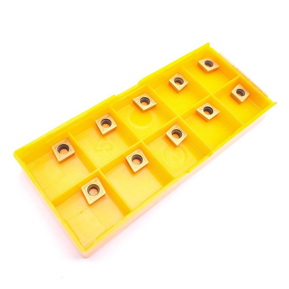 faccfki-ดอกกัดมิลลิ่ง-ภายใน-แบบโลหะ-ccmt-10-ชิ้น060204-เม็ดมีดกลึงคาร์ไบด์-ทรงสามเหลี่ยม-สีเหลือง-พร้อมกล่อง-ue6020
