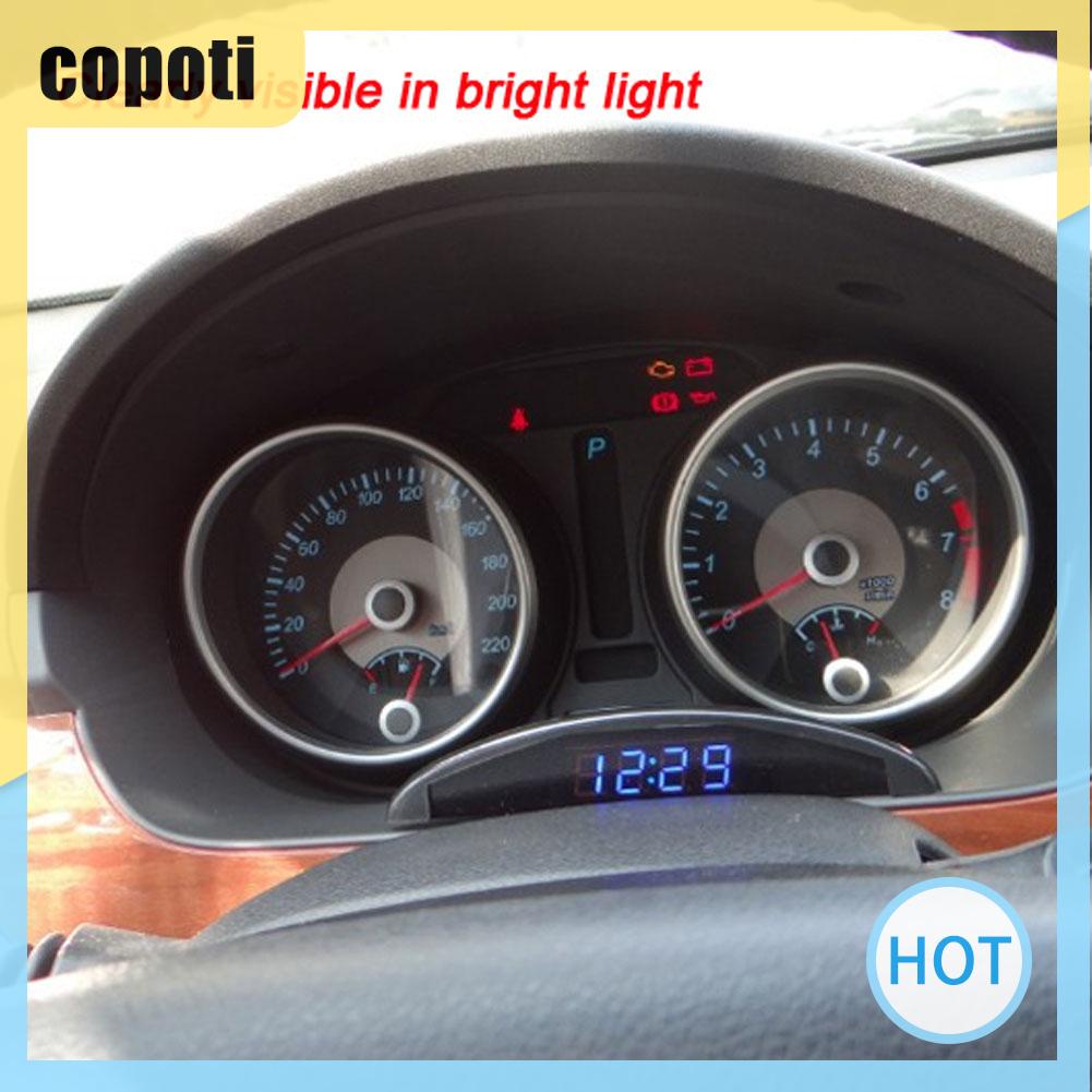 นาฬิกาโวลต์มิเตอร์-เทอร์โมมิเตอร์-วัดอุณหภูมิรถยนต์-อเนกประสงค์-copoti-th