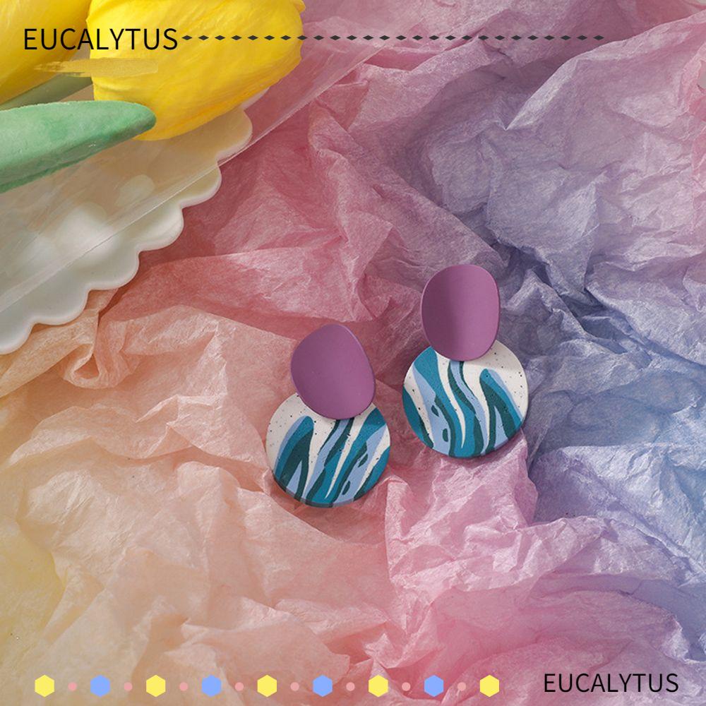 eutus-ต่างหูดินโพลิโครเมี่ยม-น่ารัก-สําหรับผู้หญิง