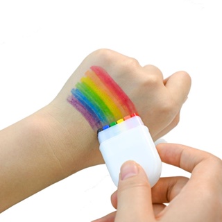 [Daily optimization] body face rainbow color painting pen washable Rainbow Bar baby childrens kindergarten performance festival party 8/21