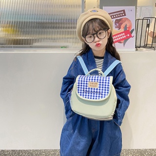 กระเป๋าเป้สะพายหลัง ขนาดเล็ก สีคอนทราสต์ แฟชั่นสไตล์เกาหลี สําหรับเด็กผู้ชาย และเด็กผู้หญิง