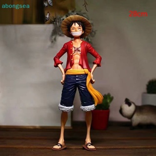 Abongsea ฟิกเกอร์ PVC รูปการ์ตูนอนิเมะ One Piece Luffy Luffy หน้ายิ้ม คลาสสิก ขนาด 27 ซม. ของเล่นสําหรับเด็ก