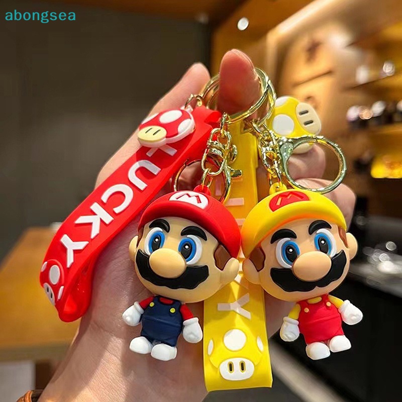 abongsea-game-พวงกุญแจฟิกเกอร์-pvc-รูป-super-mario-bros-kawaii