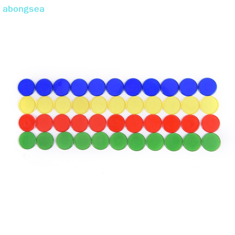 abongsea-เครื่องหมายชิปบิงโก-พลาสติก-1-5-ซม-สําหรับการ์ดเกมบิงโก-50-ชิ้น