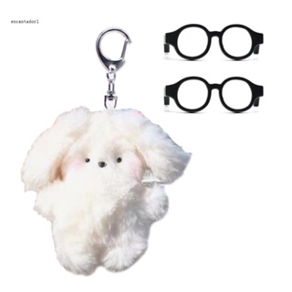 ✿ พวงกุญแจ จี้ตุ๊กตากระต่ายน่ารัก ผ้ากํามะหยี่ขนนิ่ม ขนาด 8 ซม. สีขาว สําหรับตกแต่ง