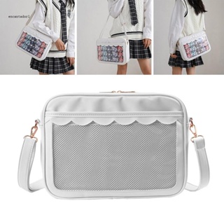 ✿ กระเป๋าสะพายไหล่ เครื่องแบบนักเรียนมัธยม หนัง PU แบบใส สไตล์ญี่ปุ่น แฟชั่นฮาราจูกุ สําหรับผู้หญิง