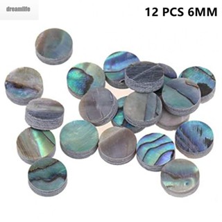 【DREAMLIFE】Abalone Shell Dots 12PCS Abalone Decor Dots For Guitar Bass Ukulele Fret