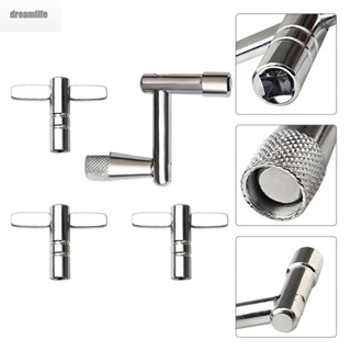 【DREAMLIFE】Drum Tuning Keys 1/4" Socket Chrome-plated Steel Parts Percussion Speed