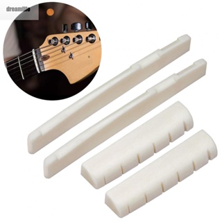 【DREAMLIFE】Guitar Bridge Acoustic Acoustic Guitar Bridge And Nut 43mm Bone Bone Bridge New