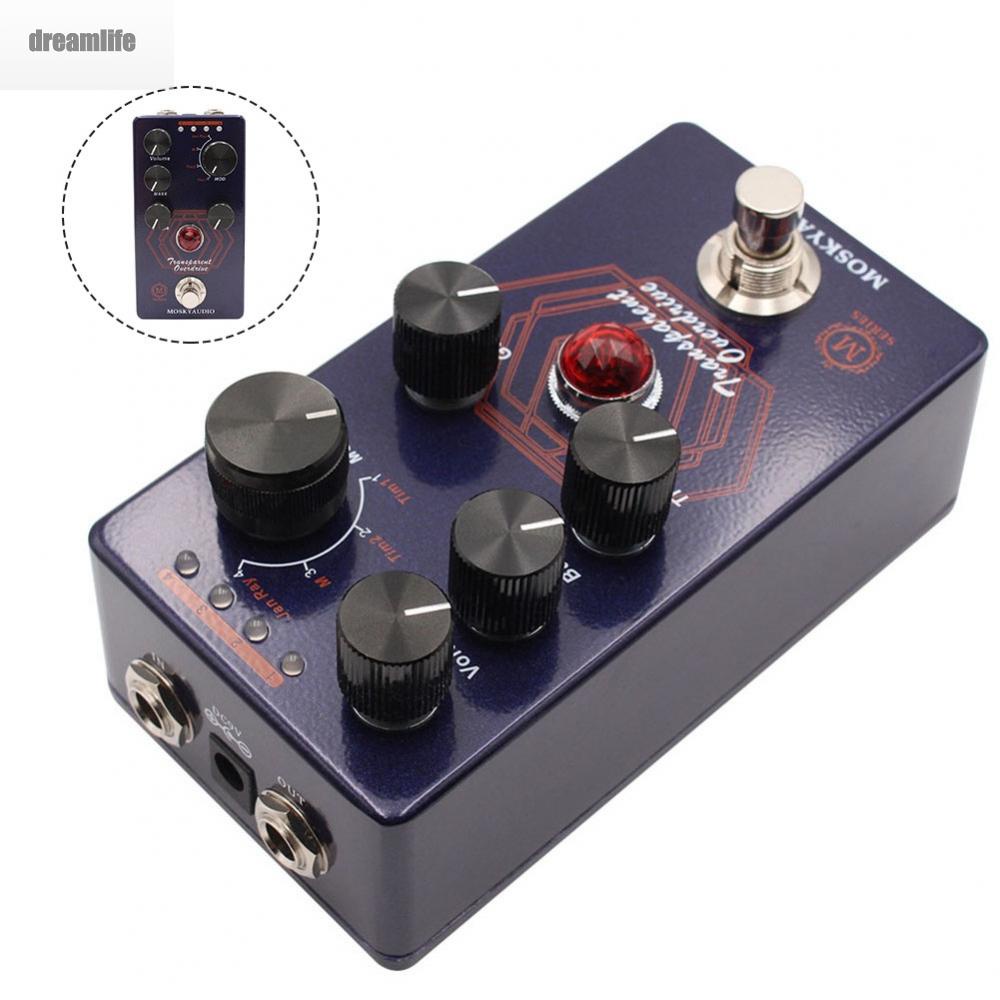 dreamlife-effects-pedal-electric-guitar-fittings-mosky-overdrive-pedal-transparent