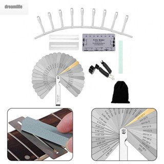 【DREAMLIFE】Guitar Luthier Tools 9 PCS Set Premium Luthier Tools Understring Radius Gauge