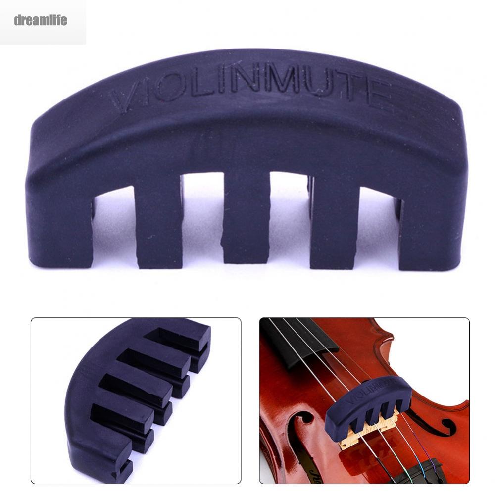 dreamlife-high-quality-rubber-violin-mute-practice-silencer-enhance-your-performance