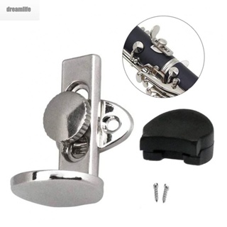 【DREAMLIFE】Thumb Rest With Screws Clarinet Finger Protector For 14.5~17.5mm Dia Thumb Metal