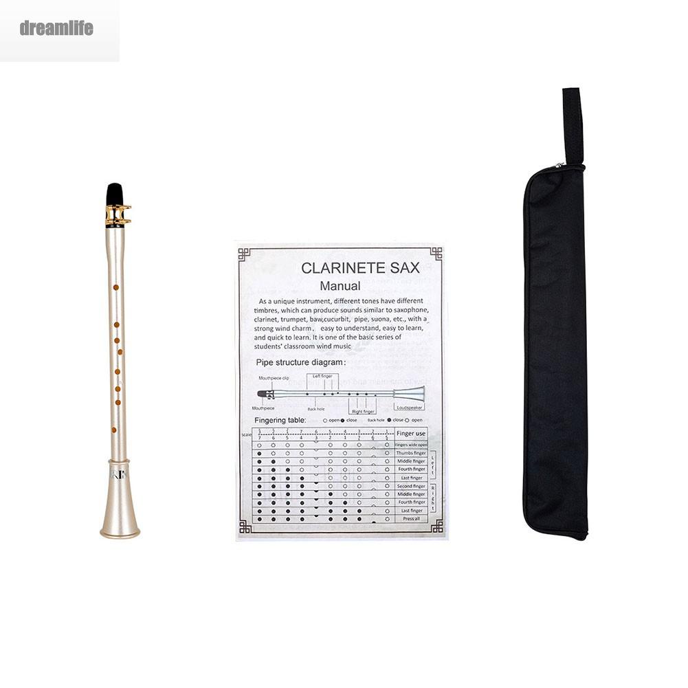 dreamlife-portable-clarinet-portable-sax-with-carrying-bag-1-pc-chart-for-beginners