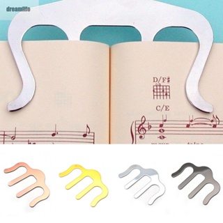 【DREAMLIFE】Music Sheet Clip 4 Colours Office Reading Sheet Piano Stands Sheet Metal