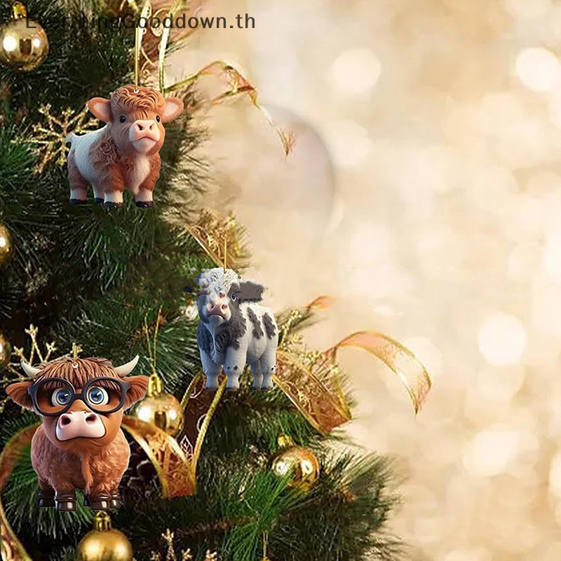 ever-จี้รูปการ์ตูนวัวน่ารัก-สําหรับตกแต่งบ้าน-ต้นคริสต์มาส