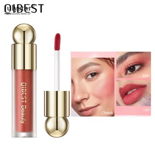 JULYSTAR QiBest Liquid Blush Silky Natural Makeup Holding Brightening Moisturizing Rouge Not Easy To Fade Powder Cream