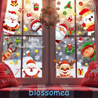 Blossomea สติกเกอร์ ลายคริสต์มาส มีกาวในตัว สําหรับตกแต่งหน้าต่าง