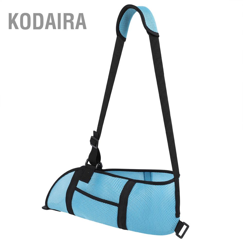 kodaira-เข็มขัดสลิงแขนสำหรับผู้ใหญ่ที่ปรับได้บนแขนสายรัดข้อมือสายรัดข้อศอกตาข่ายป้องกันการแตกหัก