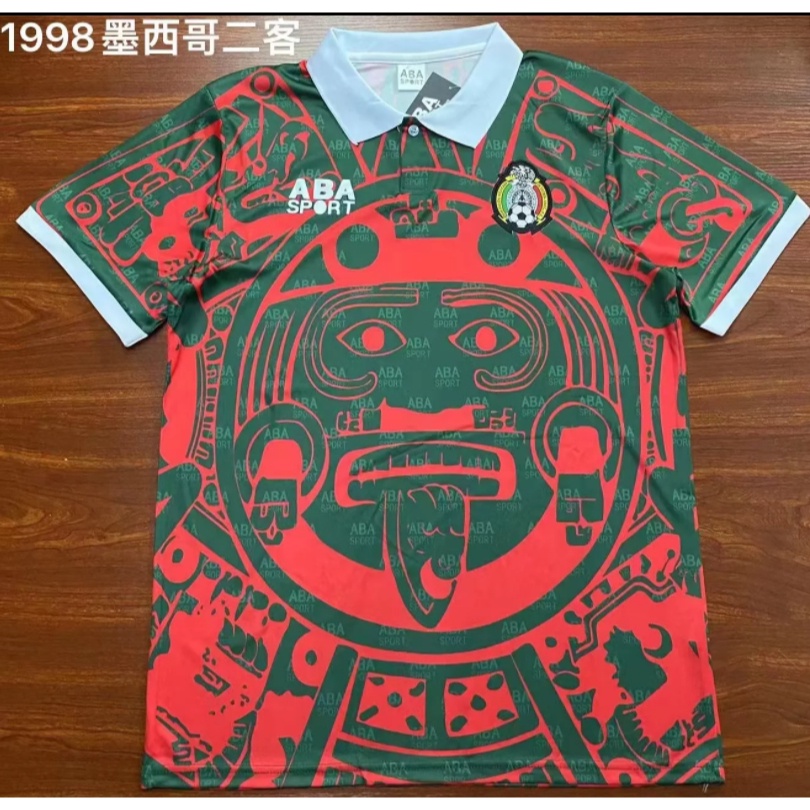 retro-issue-เสื้อกีฬาแขนสั้น-ลายทีมชาติฟุตบอล-mexico-blanco-w-cup-1998-ชุดเยือน-สําหรับผู้ชาย